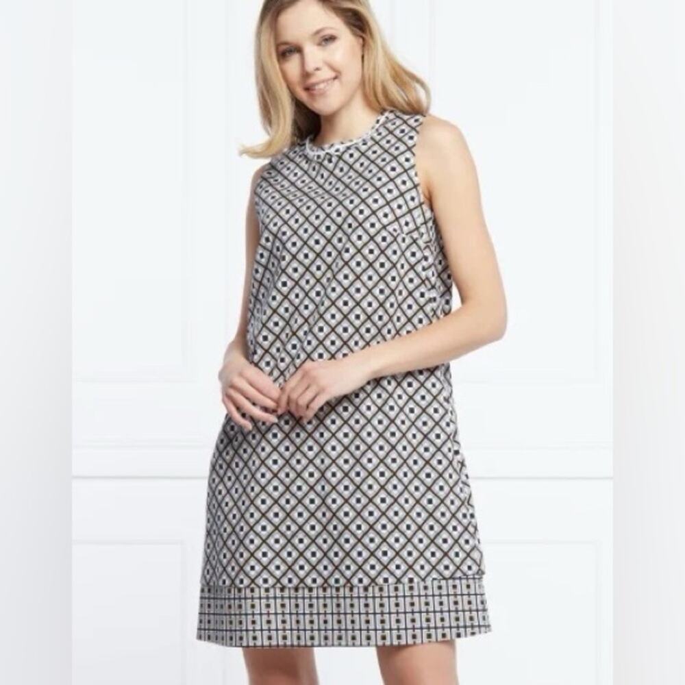 Marella Sleeveless Geometric Shift Dress